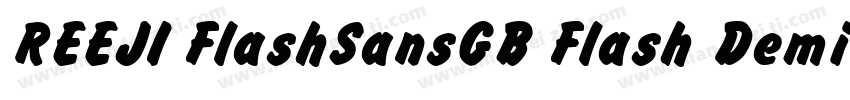 REEJI FlashSansGB Flash DemiBold字体转换